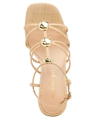 Madden Girl Women's Layla Embellished Strappy Block Heel Sandals