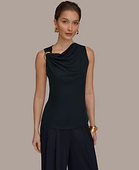 Donna Karan New York Women's Cowl Neck Top