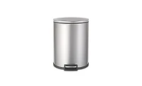 Ninestars Step-On Trash Can 13.2 Gallon, D Shaped Stainless Steel