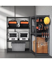 Mecale 4-Tier Storage Shelves, 2400-Lb Capacity, Adjustable Heavy-Duty Utility Rack