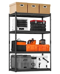 Mecale 4-Tier Storage Shelves, 2400-Lb Capacity, Adjustable Heavy-Duty Utility Rack