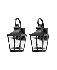 Flynama Large Outdoor Wall Lights for House, 16.5inch Exterior Lighting Fixtures Wall Mount Outdoor Porch Lights Waterproof Black Outdoor