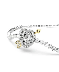 Swarovski Mixed Cuts, Heart with Arrow, White, Rhodium Plated Idyllia Bracelet