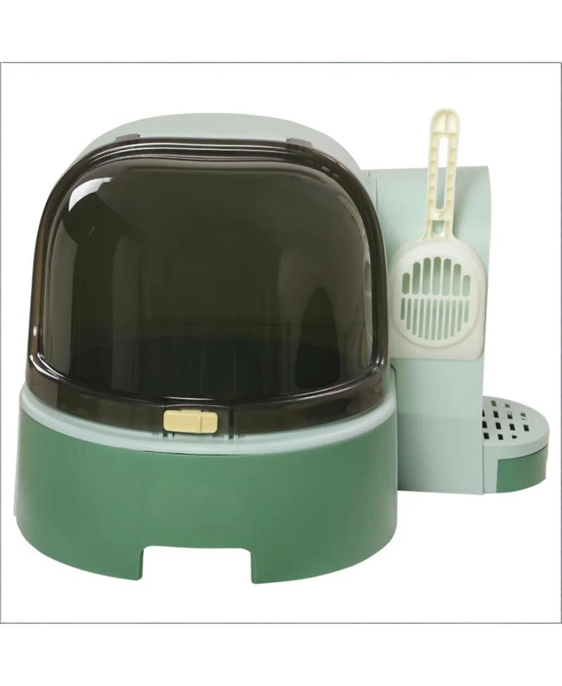 Aostirmotor Covered Cat Litter Box in Green
