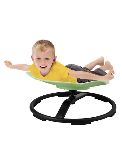 Mecale Elephant Kids Swivel Chair, 360° Spin, 220-Lb Capacity, Non-Slip Metal Base, Sensory Sit-and-Spin Chair, Green