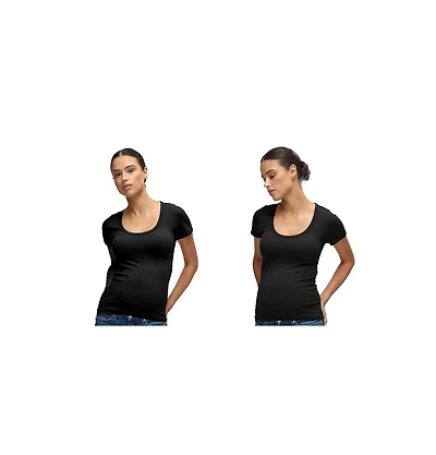 Ingrid + Isabel Maternity Seamless Rib Short Sleeve Crew Tee