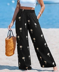 Cupshe Women's Late Night Call Tropical Pants