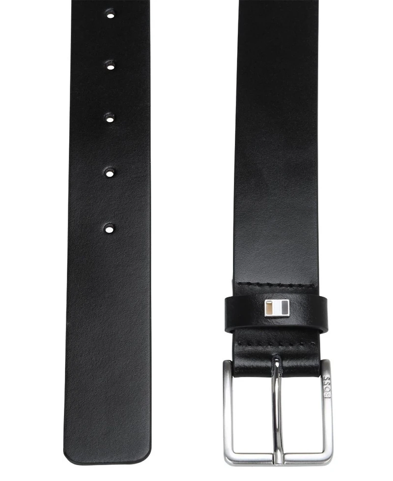 Boss Ther Men's Classic Leather Flag Belt