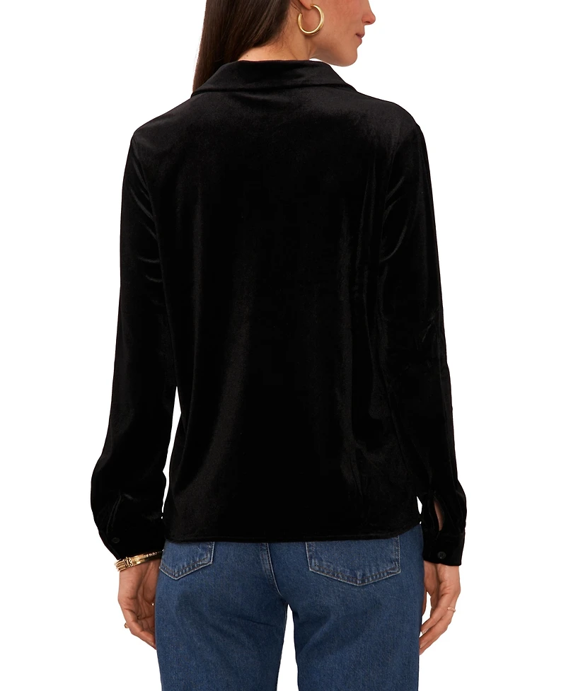 Vince Camuto Women's Button-Down Collar Top