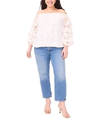 Vince Camuto Plus Off-The-Shoulder Top
