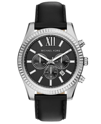 Michael Kors Men's Lexington Chronograph Leather Watch