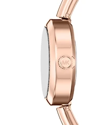 Michael Kors Women's Maude Three-Hand Rose Gold-Tone Stainless Steel Watch, 21mm