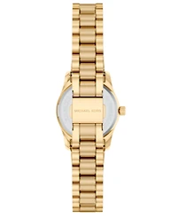 Michael Kors Women's Lexington Three-Hand Gold-Tone Stainless Steel Watch, 26mm