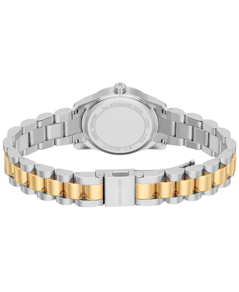 Michael Kors Women's Lexington Three-Hand Two-Tone Stainless Steel Watch, 26mm