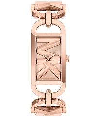 Michael Kors Women's Empire Three-Hand Rose Gold-Tone Stainless Steel Watch, 20mm