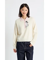 Chinti & Parker Women's Peanuts Polo Sweater