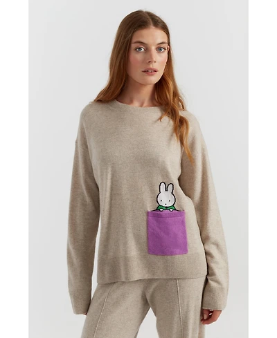 Chinti & Parker Women's Miffy Peek-Pocket Sweater