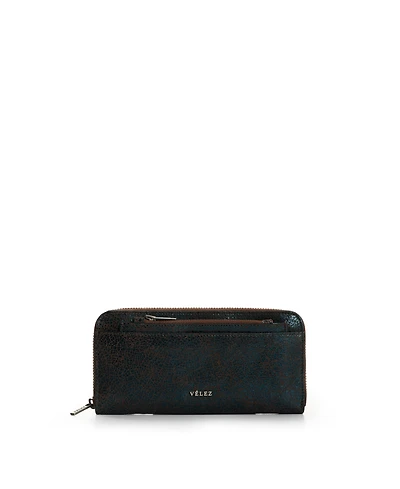 Velez Men's Folia Leather Checkbook Wallet