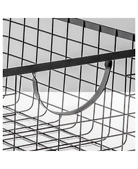 mDesign Metal Pantry Basket with Handles for Kitchen