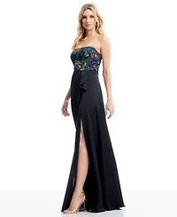 Dress the Population Women's Monette Strapless Gown