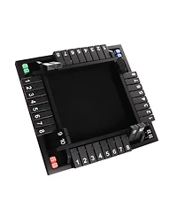 Gse Games & Sports Expert 4-Player Wooden Shut The Box Game Set. 10-Numbers Pub Dice Board with 8 Dice. 4-Way Set