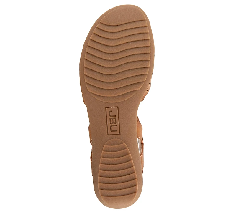 Jbu Women's Vinya Round Toe Wedge Sandals
