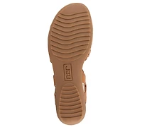 Jbu Women's Vinya Round Toe Wedge Sandals