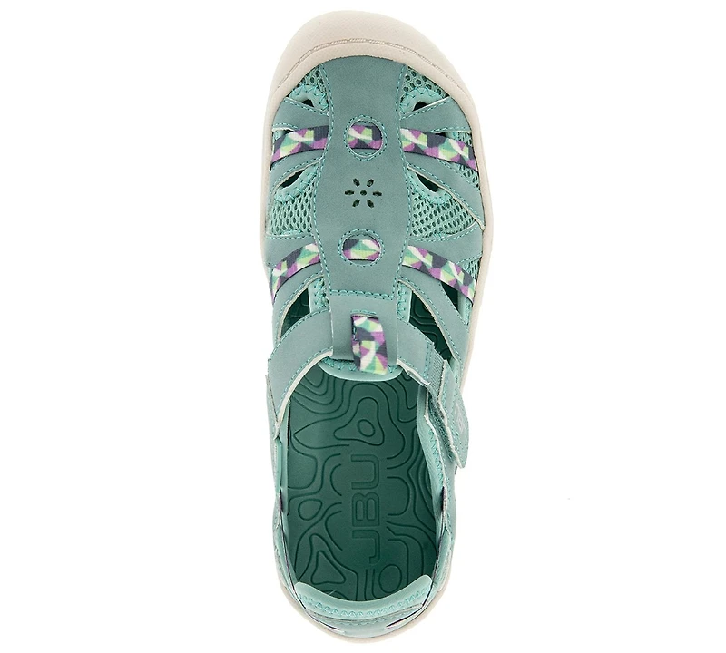 Jbu Women's Regional Water-Ready Strappy Sandal Flats