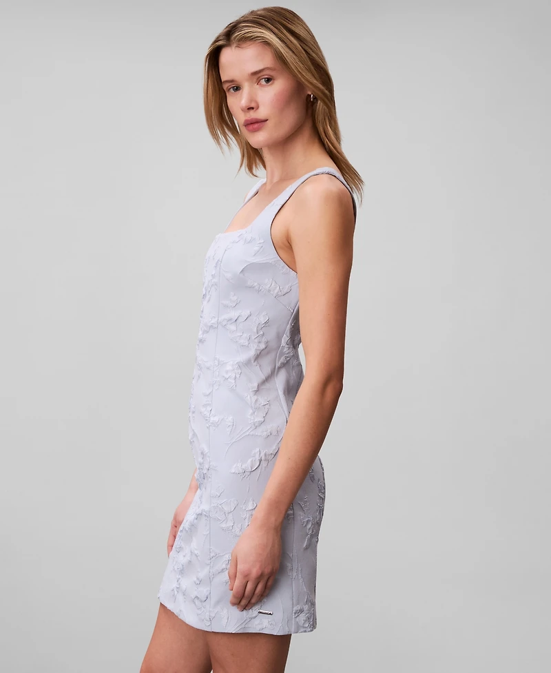 Calvin Klein Women's Floral Square Neck Mini Dress