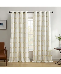 Elrene Home Fashions Kaiden Geometric Room Darkening Window Curtain