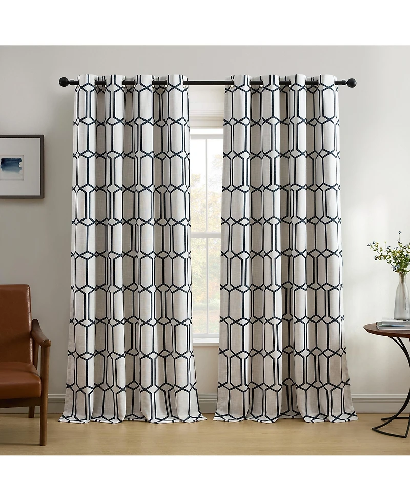 Elrene Home Fashions Kaiden Geometric Room Darkening Window Curtain