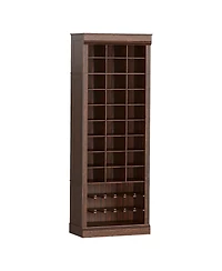 Gaomon 10-Tier Shoe Storage Cabinet, Tall Wooden Shoe Rack with 27 Cubbies, Freestanding Shoe Organizer for Entryway, Living Room