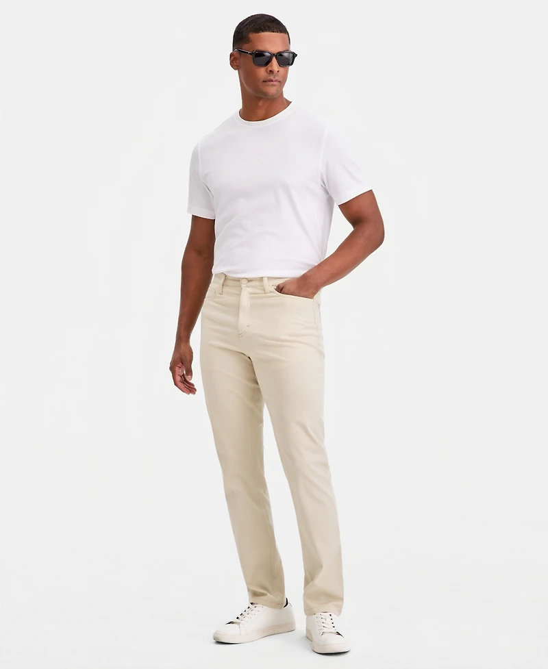Alfani Men's Cotton-Blend 5-Pocket Regular-Fit Pants, Macy's Exclusive