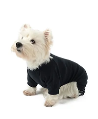 Leveret Dog Cotton Pajama Solid Navy