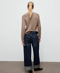 Mango Women's Openwork Knit Sweater