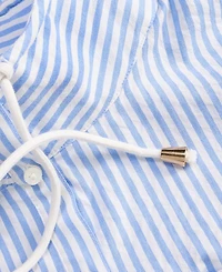 On 34th Women's Cropped Drawstring Button-Front Shirt, Macy's Exclusive