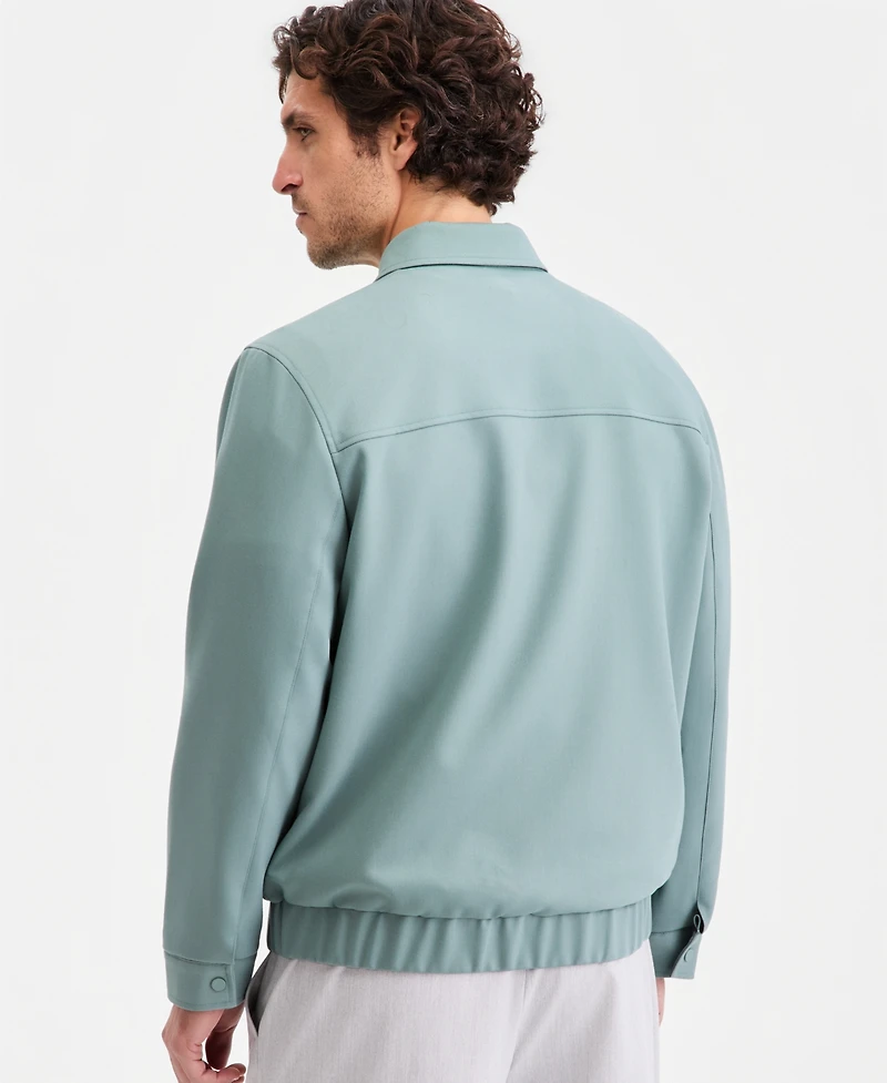 Alfani Men's Athlux Harrington Collar Full-Zip Jacket, Macy's Exclusive