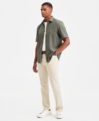 Alfani Men's Breathable Short-Sleeve Button-Down Shirt, Created for Macy's
