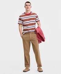 Sun + Stone Men's Cotton Chance Striped Crewneck T-Shirt, Macy's Exclusive