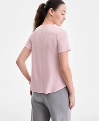 Id Ideology Women's Performance Crewneck T-Shirt, Macy's Exclusive