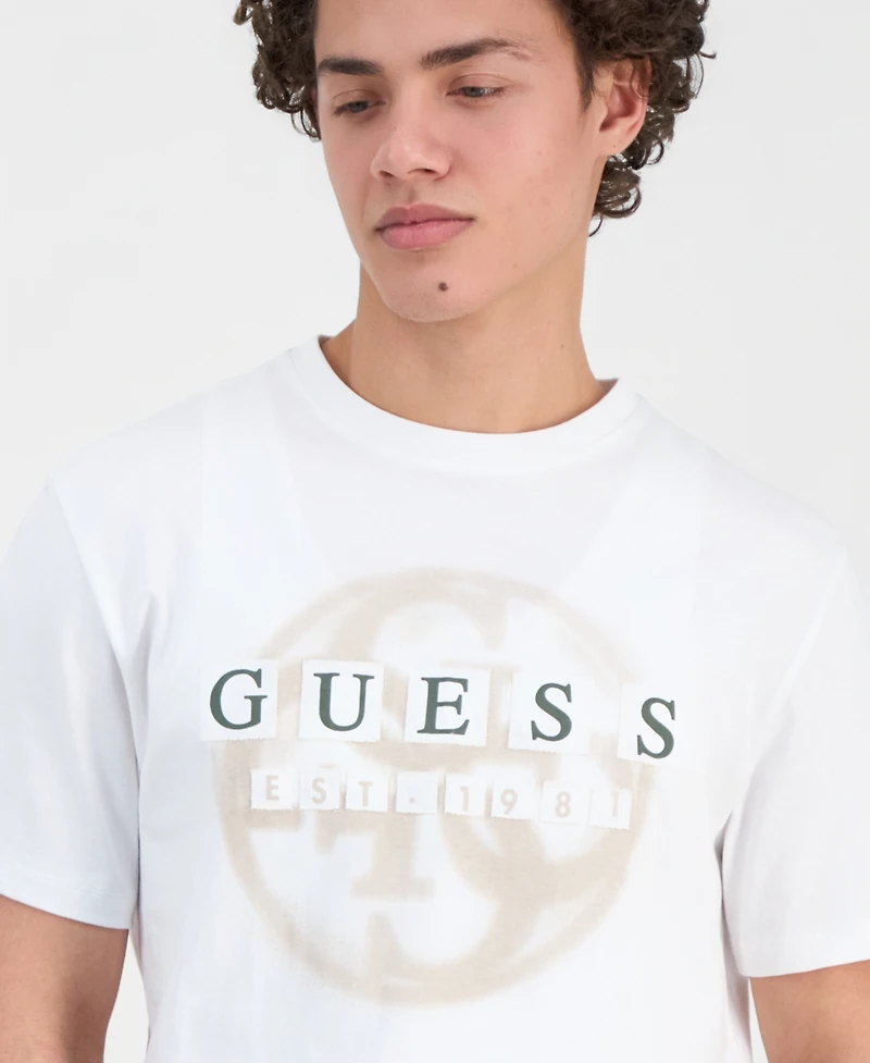 Guess Men's Patch Logo 4G T-Shirt