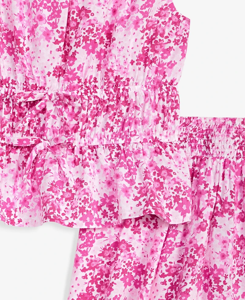 Epic Threads Girls' 5-20 Floral Peplum Top & Shorts, 2-Piece Set, Macy's Exclusive