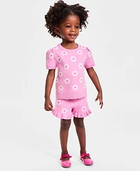 Epic Threads Toddler Girls' 12M-5T Flowers Sweater & Shorts, 2-Piece Set, Macy's Exclusive