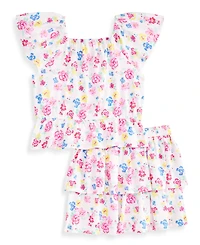 Epic Threads Girls' 12M-5T Ditsy Floral-Print Top & Skirt, 2-Piece Set, Macy's Exclusive
