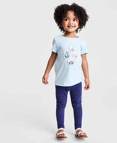 Epic Threads Girls' 12M-5T Flowers Frames Tee, Macy's Exclusive