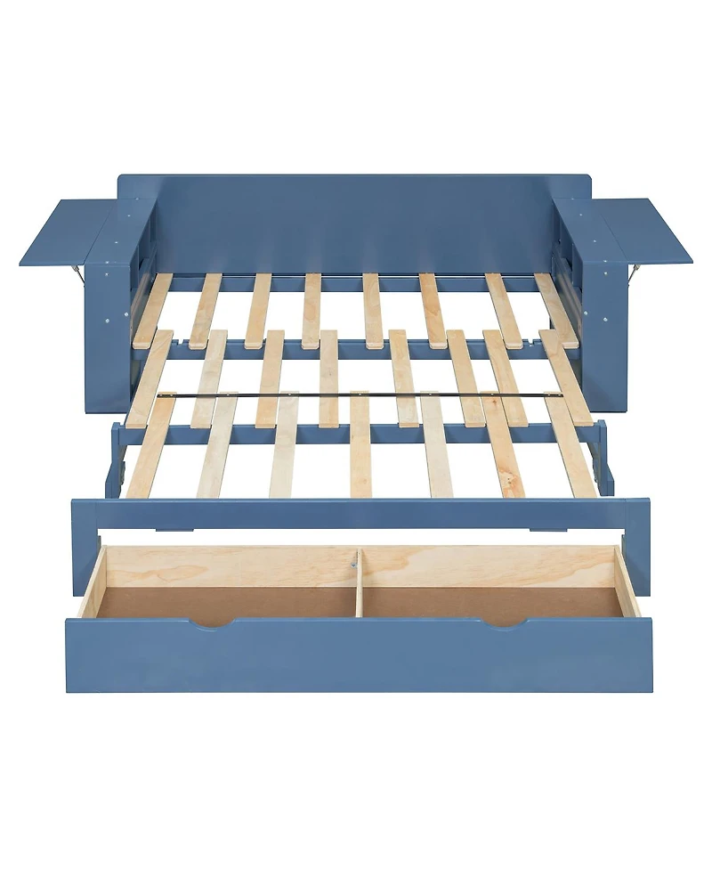 Streamdale Furniture Full Daybed with Removable Desk & Storage Drawers