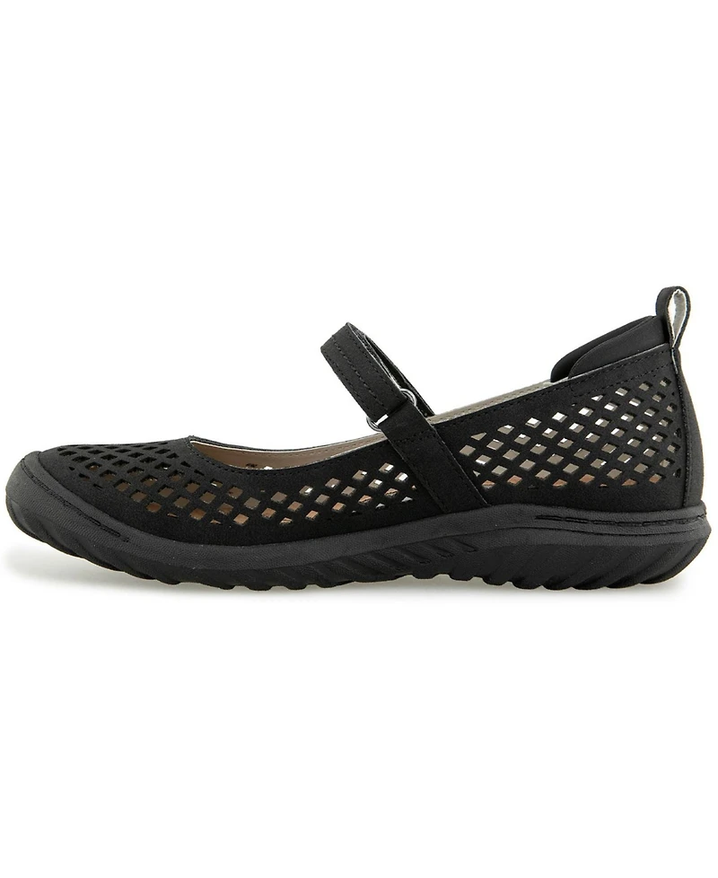 Jbu Women's Bee Casual Mary Jane Flats