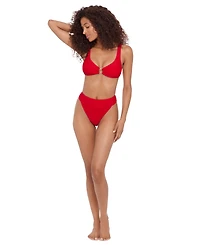 Steve Madden Women's V-Neck Ring Bralette Top