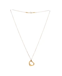Pre-Owned Tiffany & Co Elsa Peretti Open Heart 5 Diamonds Pendant Necklace