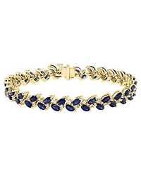 Effy Collection Diamond Sapphire Necklace Bracelet In 14k Yellow Gold